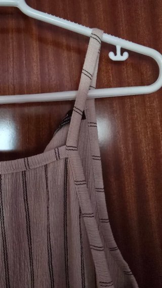 Mono de rayas beige