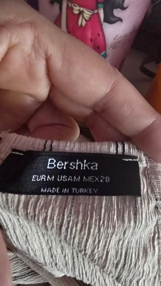 Mono de rayas beige
