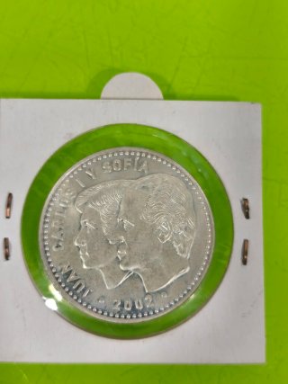 Moneda 12 Euros Juan Carlos y Sofía 2002