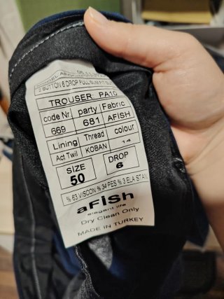 Traje de hombre AFISH azul marino