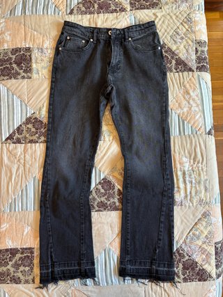 Berskha Pantalones Flared Negros