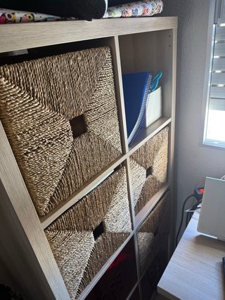 Mueble Modular Ikea( cubos de mimbre no se venden)