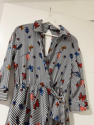 Mono corto Zara estampado rayas