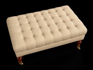 Pouf classico antico Beige e Marrone
