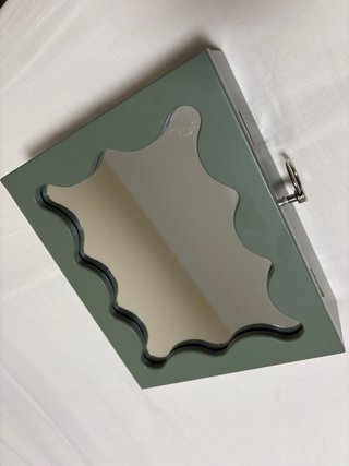Joyero verde con espejo