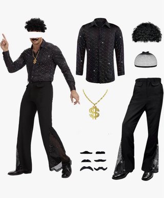 Disfraz Disco 70s Hombre Talla L