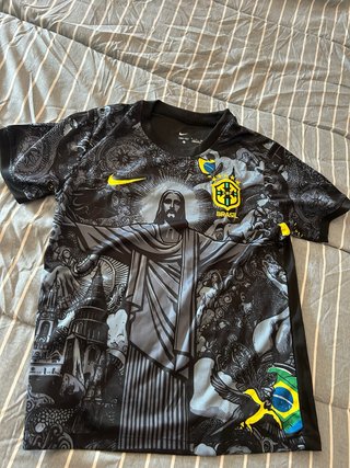 Camiseta Brasil Nike Negra Talla S