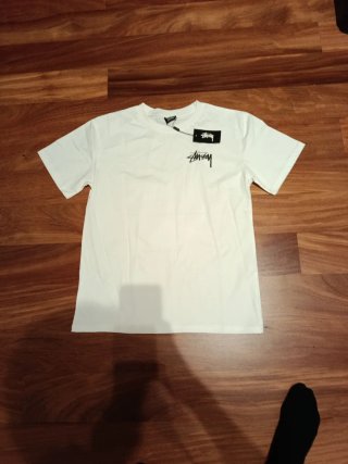 Camiseta Stussy x BAPE Blanca