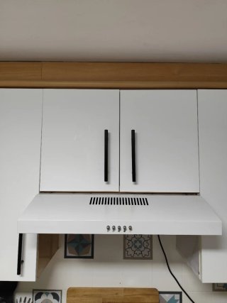 Extractor de cocina blanco