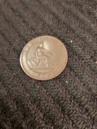 Moneda de Dos Céntimos de 1870