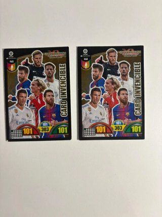 2 Cartas Panini Adrenalyn 2017/2018 Invencible