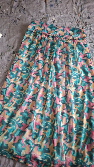 Falda nueva larga gasa talla L