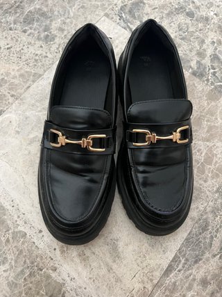 Mocasines Negros Zara Talla 38