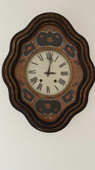 Reloj de pared Francés Ojo de Buey Antiguo