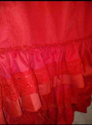 Traje de flamenca rojo