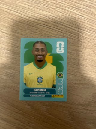 Cromo Panini Raphinha - Mundial 2026