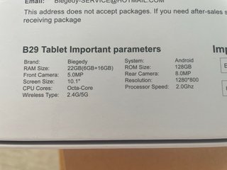Tablet Nuova Blu/Grigio - Nuova da Aprire