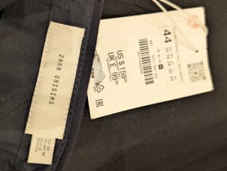 Pantalón de Lana Fría Corte Clásico. Azul marino .