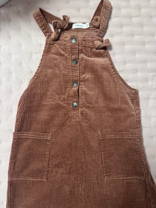 Vestido niña Sfera pana marrón talla 10