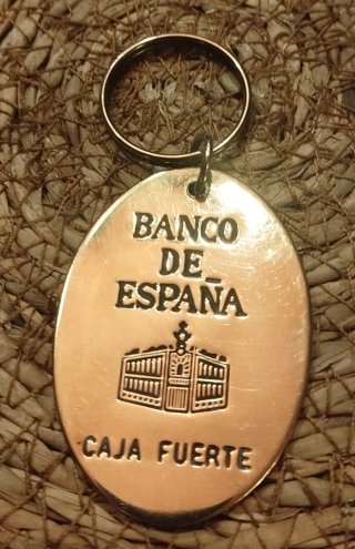 LlaveroVintage Banco de España coleccionista.