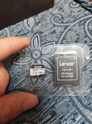 Tarjeta microSD Lexar 128GB V30 A2 + Adaptador SD