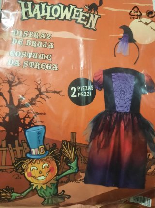 Disfraz de Bruja para Niña (8-10 años)