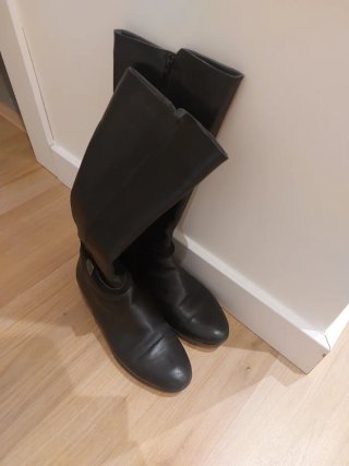 Botas altas Fluchos mujer negras Talla 38