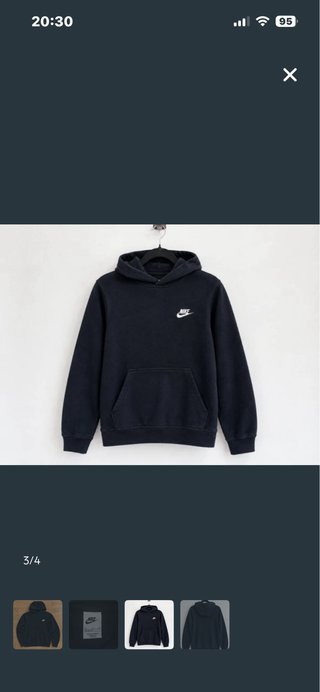 Sudadera Nike Negra con Capucha