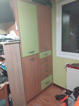 Cama nido con armario y cajonera
