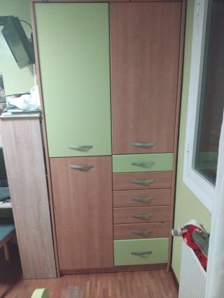 Cama nido con armario y cajonera