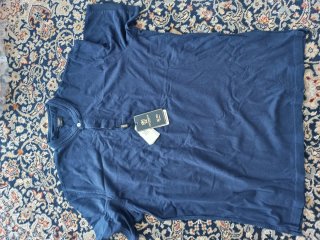 Polo Gutteridge blu taglia XXXL