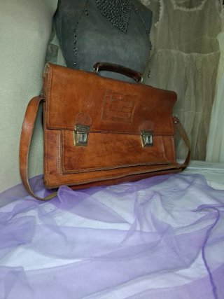 Bolso Cartera Piel Vintage