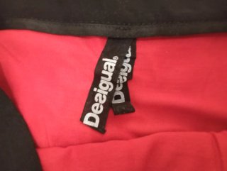Falda Desigual Roja y Negra