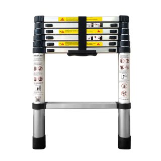 Escalera telescópica acero 2m, NUEVA