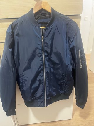 Chaqueta bomber azul