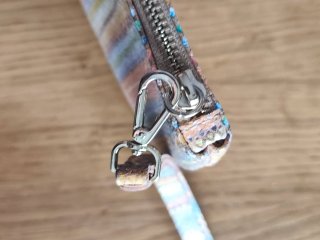 Monedero / Bolso de mano de piel multicolor