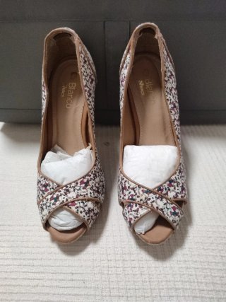 Zapatos de tacón Blanco multicolor