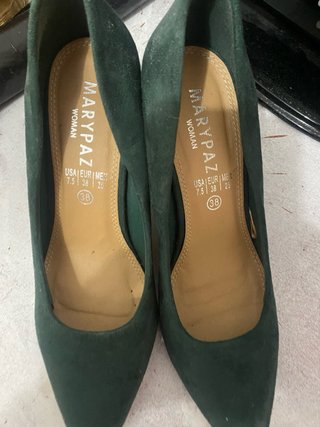 Zapatos de tacón Marypaz verdes talla 38