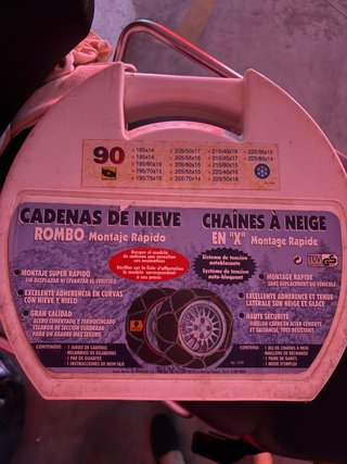 Cadena de nieve para coche