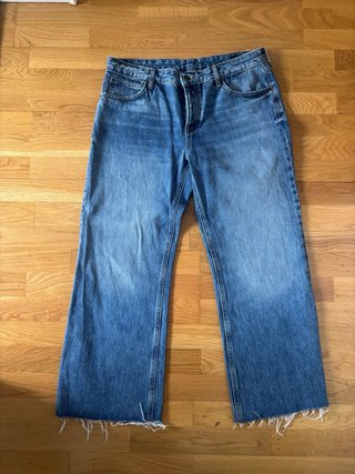 Pantalón Vaquero Zara Azul De Mujer