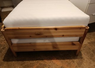 Letto a castello in pino 80x200 cm