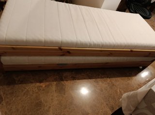 Letto a castello in pino 80x200 cm