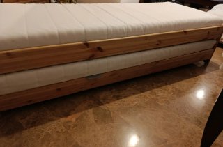 Letto a castello in pino 80x200 cm