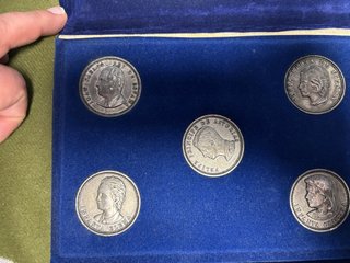 Colección Monedas Plata Familia Real Española