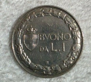 🇮🇹 Buono da L.1 1928 Italia