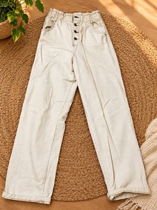 Pantalón Blanco Roto