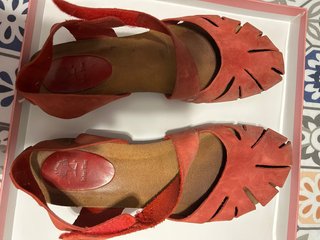 Sandalias Inter Bios Piel Roja