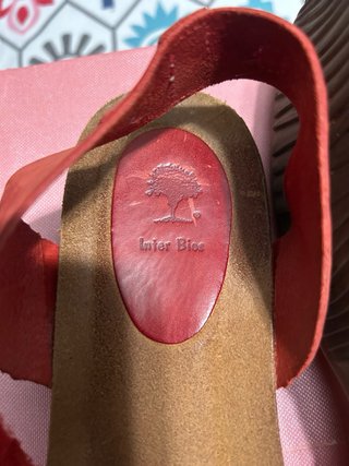 Sandalias Inter Bios Piel Roja