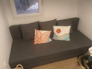 Sofá cama Älvdalen Ikea gris