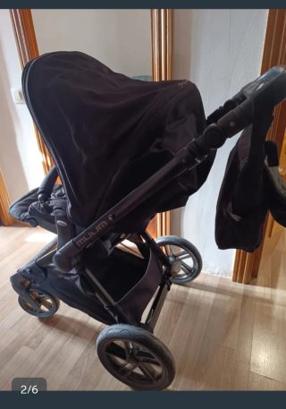 Carrito de bebé Janne munn negro